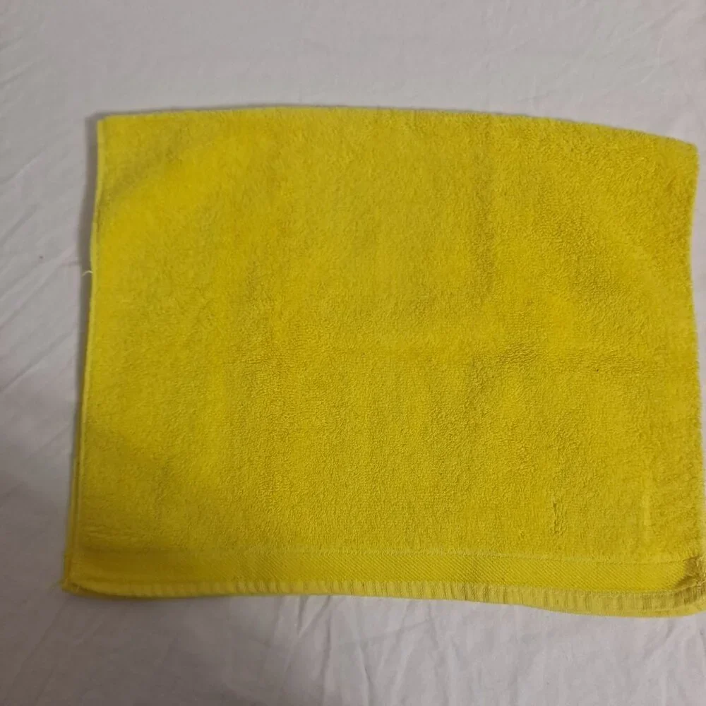 Vintage Utica JP Stevens Bath Hand Towel Washcloth Set Green Retro Soft 60s 70s